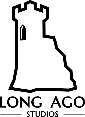 Long Ago Studios logo, dark, PNG